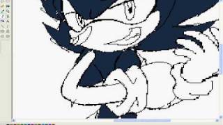 ms paint dark super sonic