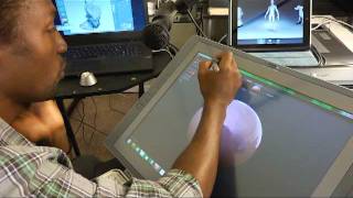 Wacom CintiQ 21UX and Sculptris