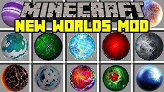 Minecraft NEW WORLDS MOD! | TRAVEL TO NEW MINECRAFT PLANETS AND WORLDS! | Modded Mini-Game