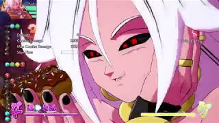 DBFZ | MAX DAMAGE | Android 21's 10k+ Touch of Death Combo [ Bonus+ Beyond 131 Jazz Hands ]