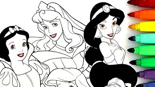 ROTULADORES MÁGICOS CON PURPURINA DE PRINCESAS DISNEY Aurora Bella Tiana. Color Wonder de Crayola.