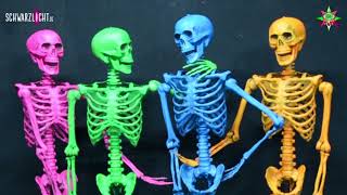 PSYWORK Schwarzlicht Halloween Deko Neon Skelette "Psy Dancer"