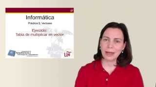P05.05 - Ejercicios IX: Tabla multiplicar en vector