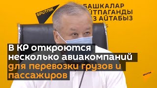 В КР откроются несколько авиакомпаний для перевозки грузов и пассажиров