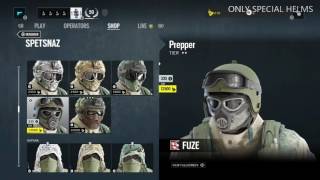 All Headgear for Tom Clancy's Rainbow Six Siege