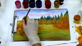 Правополушарное рисование - видео урок "Осенний пейзаж". Экспресс-курс от школы Артефакт.
