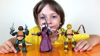 Черепашки Ниндзя Мутанты игрушки - Поиграем с Арсением - Обзор наборов Черепашки Ниндзя