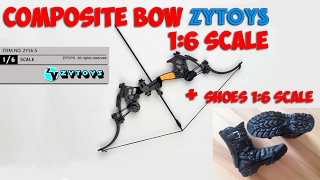 1:6 scale COMPOSITE BOW + сапоги для экшен фигурки