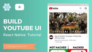 React Native Tutorial (Only UI) - Building Youtube UI in 30 Mins