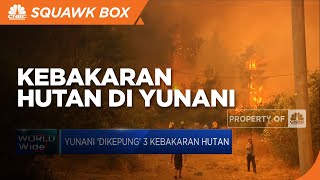 Yunani Dikepung 3 Kebakaran Hutan