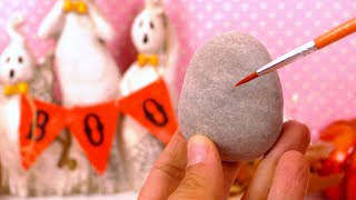 Peinture de Pierres pour Halloween