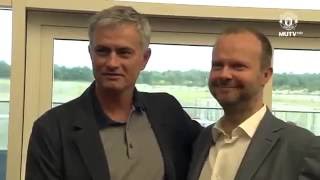 Jose Mourinho First Day at Manchester United Mourinho visits Aon Training Complex EXCLUSIVE FOOTAGE