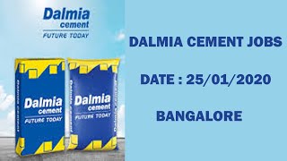 Dalmia Cement interview - Date 25.01.2020.