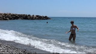 Песчаные пляжи поселка Аше, пансионат Космос,  Лазаревское, SOCHI RUSSIA