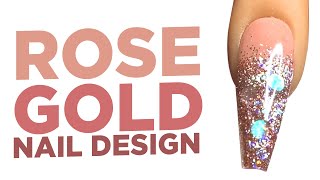 Young Nails Nail Demo - Rose Gold Nail Design - Acrylic Nails