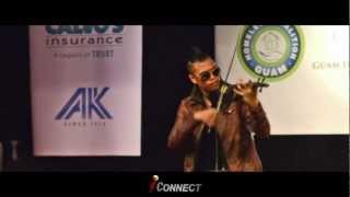 Bryson Andres performs at the Guam Homeless Coalition November 2012
