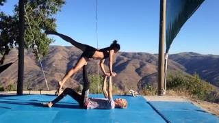 Barrel roll with pop - Simons Akroyoga