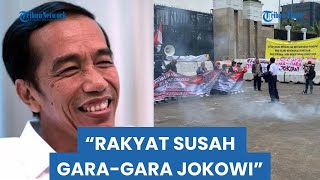 Geruduk DPR RI, Demonstran: Rakyat Susah Gara-gara Jokowi!