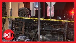 Huge Blaze after Gasoline Tanker Hits NY Building