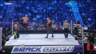 Rey Mysterio & Kane vs  CM Punk & Luke Gallows Part 1