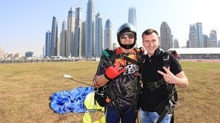 Скайдайвинг Дубай . Skydive Dubai . Мой прыжок с 4000 м.