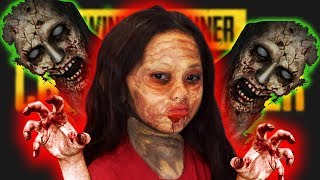7 Year Old Girl VS PUBG Zombies