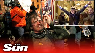 Cops pepper spray MAGA protesters as Roger Stone heads rally over Biden win