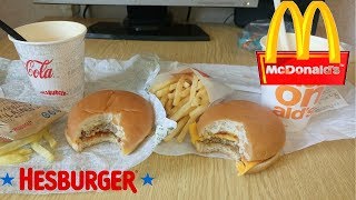 HESBURGER vs MCDONALDS |salīdzinam analogus produktus|EP.1