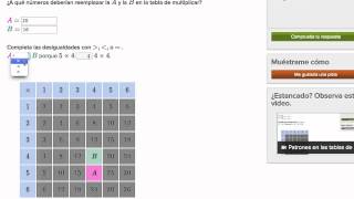 Patrones en las tablas de multiplicar