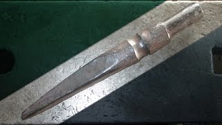 Сделать трехгранное заострение для пешни