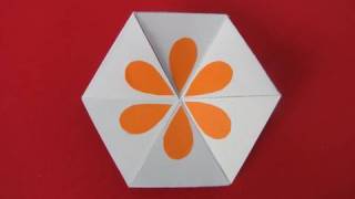 Gioco carta esagonale how to make a flexagon
