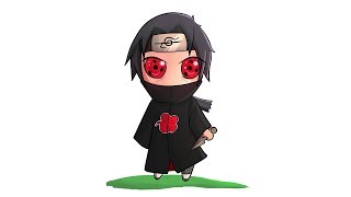 Cómo dibujar a Itachi Chibi (Naruto)