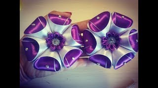бант из атласной ленты 2,5 см * 16 см.Kanzashi\bloemen gemaakt van satijnen lint decoratie