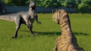 Allosaurus VS Metriacanthosaurus - Jurassic World Evolution