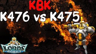 КВК || К476 vs К475 || Lords Mobile
