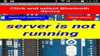 Управления Arduino по Ethernet Shield Web server Android App Inventor AI2 сервер