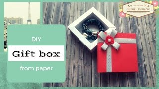 DIY КОРОБОЧКА С БОРТИКАМИ ДЛЯ ЖГУТА ? TULINA How to make a gift box Shadow Box кутия pudełko Kutu