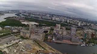 Полет над бывшей территорией ЗИЛ, Зиларт, Технопарк, i-Land. Hubsan 501s 13.08.2016