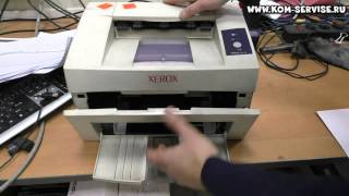 Принтер Xerox Phaser 3117. Как включить и достать картридж.