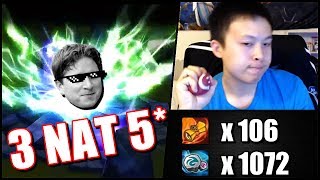 INCREDIBLE!!! 3 NAT 5 in 100ish SCROLLS!!!....but..... - Summoners War - July Stream