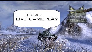 T-34-3 - Lets play medium tanks - live game play footage