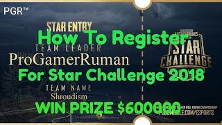How to register for PUBG MOBILE STAR CHALLENGE 2018