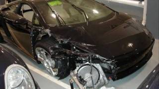 Wrecked exotic cars