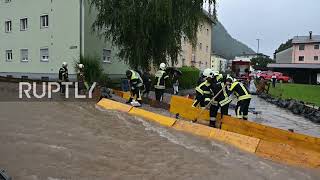 Austria: Emergency operations underway after severe floods hit Tyrol town Kufstein