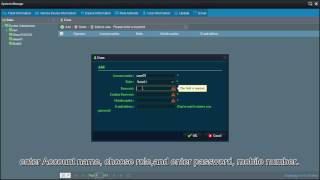 AHD Mobile DVR Add Role and User on CMS Server