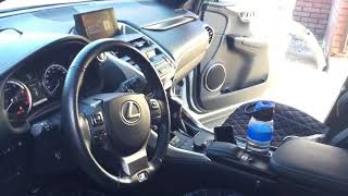 Коврики 3D из экокожи чёрного цвета Lexus NX200T F-Sport