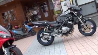 可愛い女性ライダー　BALIUSII  Kawasaki バリオスII