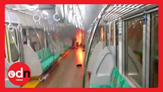 Armed ATTACKER Starts Fire on Tokyo Metro Carriage