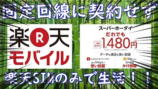 固定回線なしで格安SIM「楽天モバイル」のみで生活できるのか？