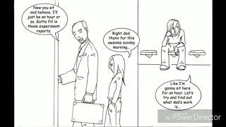 Growth Ray Muscle Girl Comic